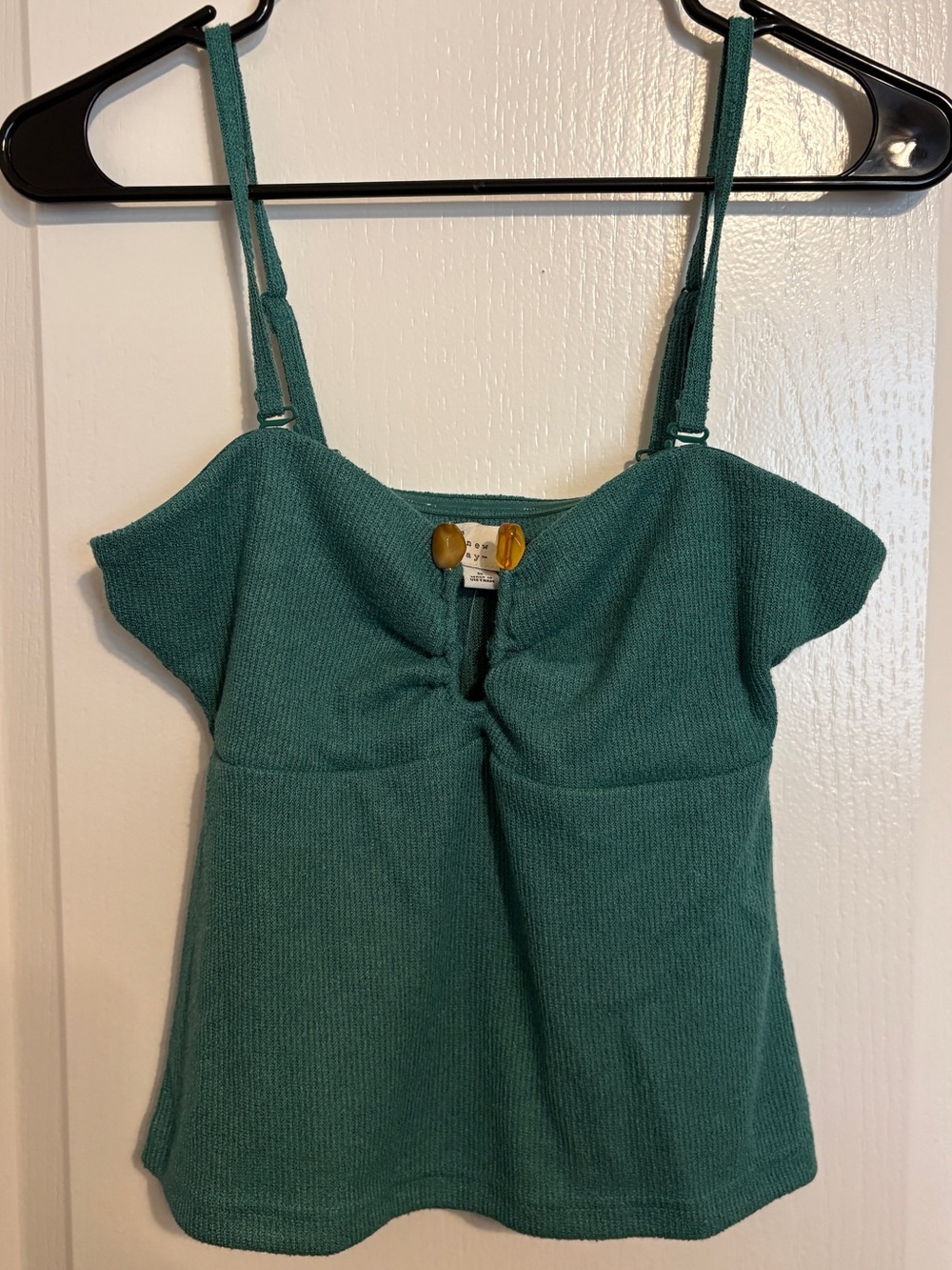 a new day Teal Knit Spaghetti-Strap Cami convertible to tube top